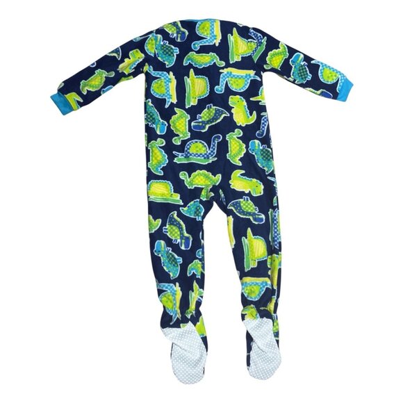 NWT Peas & Carrots by Steve Footie Sleepwear with Turtles and Dinosaurs Sz 3T - Picture 2 of 7